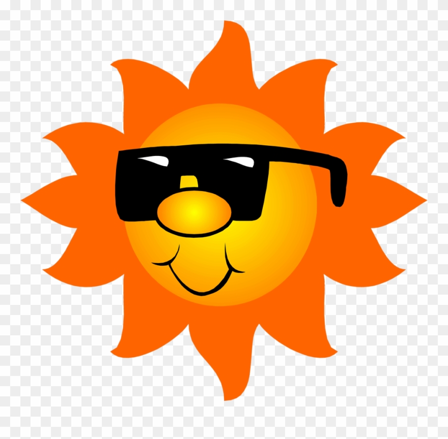 Sun Wearing Sunglasses Free Clip Art