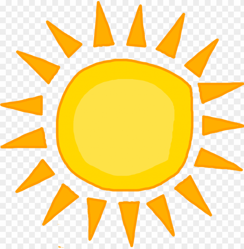 Transparent background sun clipart PNG image with