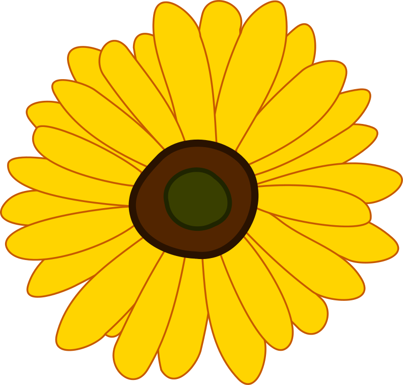 Sunflower clipart royalty.