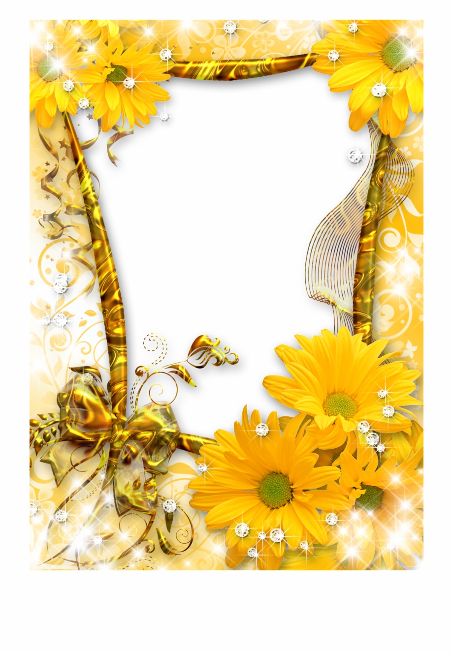 Sunflower Png, Sunflower Clipart, Frame Clipart, Frames