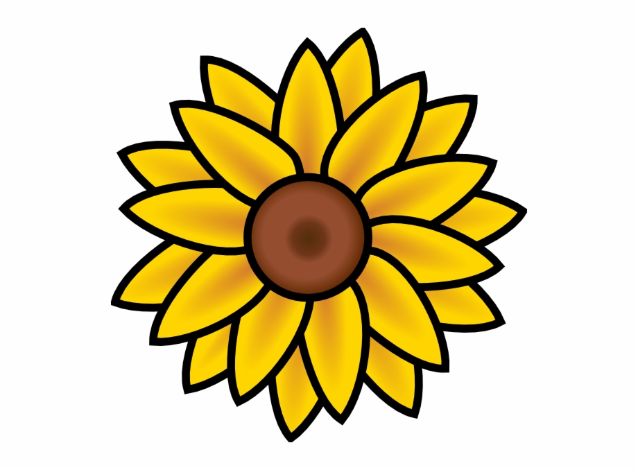 Simple sunflower clip.