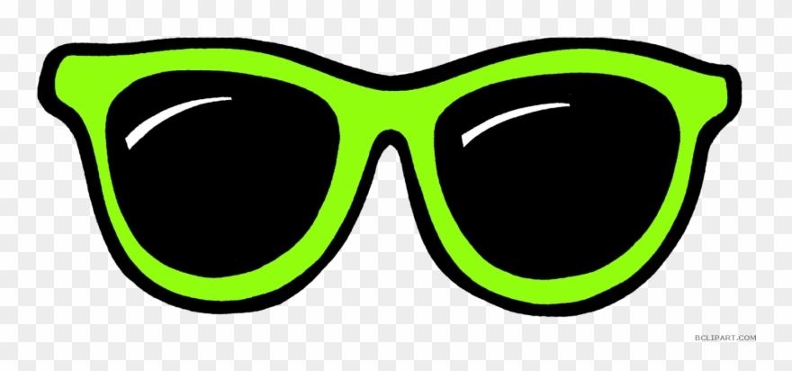 Clipart Black And White Download Sunglass Clipart Neon