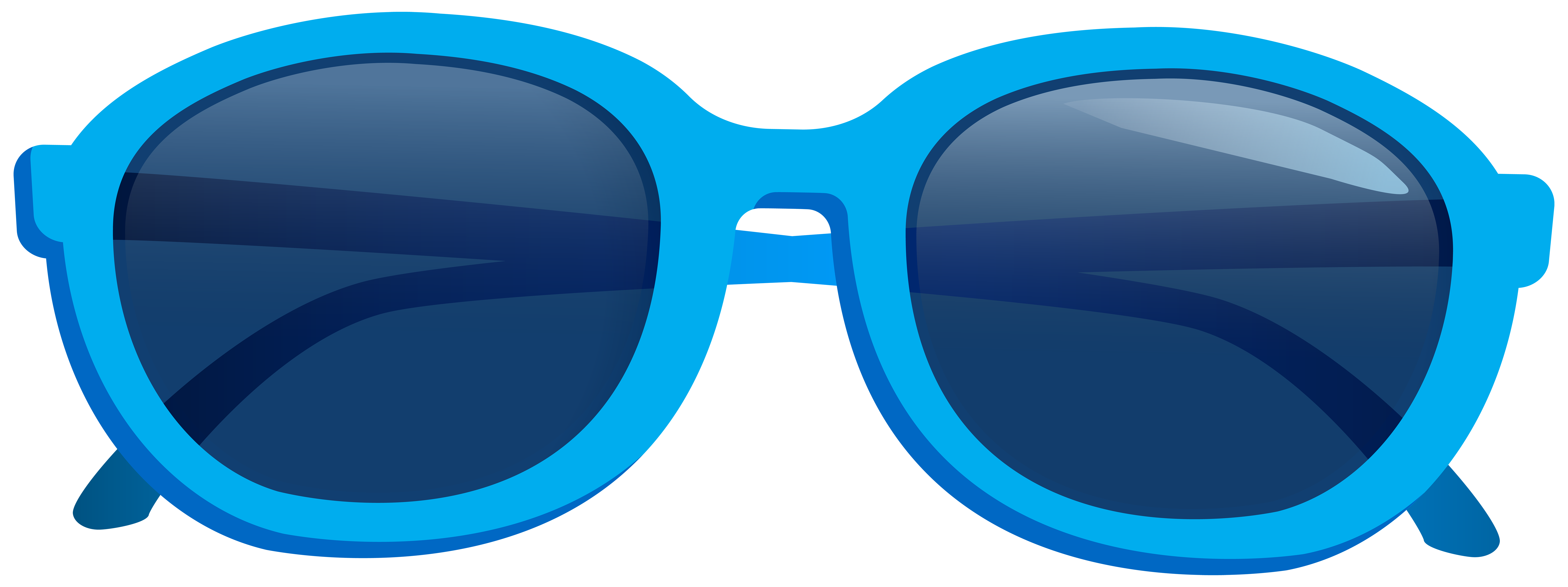 Blue sunglasses png.
