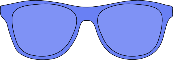Sunglasses blue glasses.