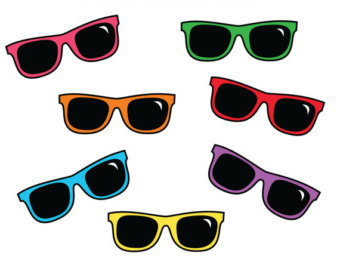 Clipart sunglasses colored.