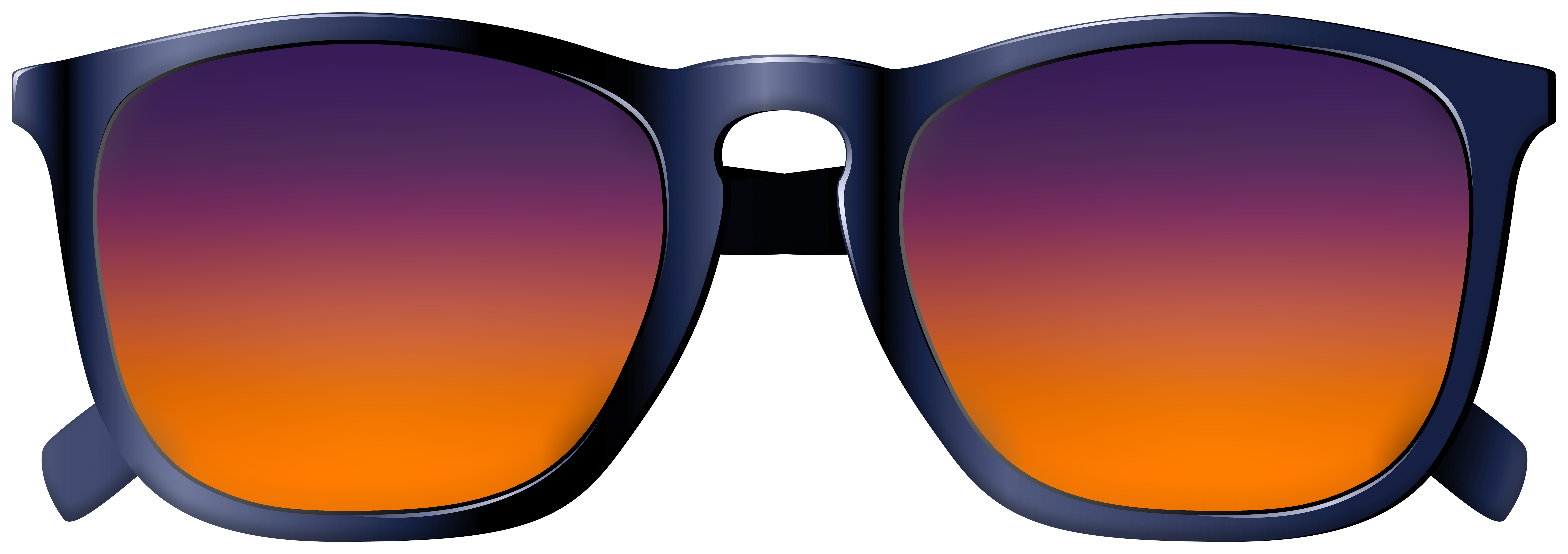 Sunset colors sunglasses.