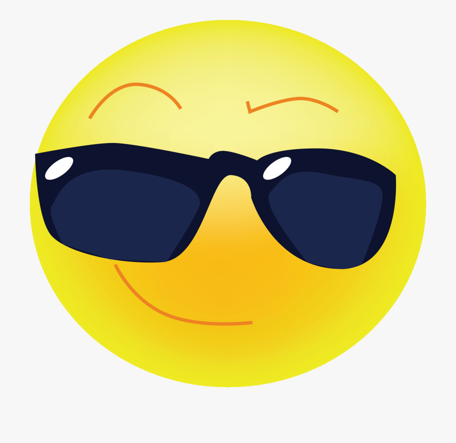 Sunglasses emoji clipart.