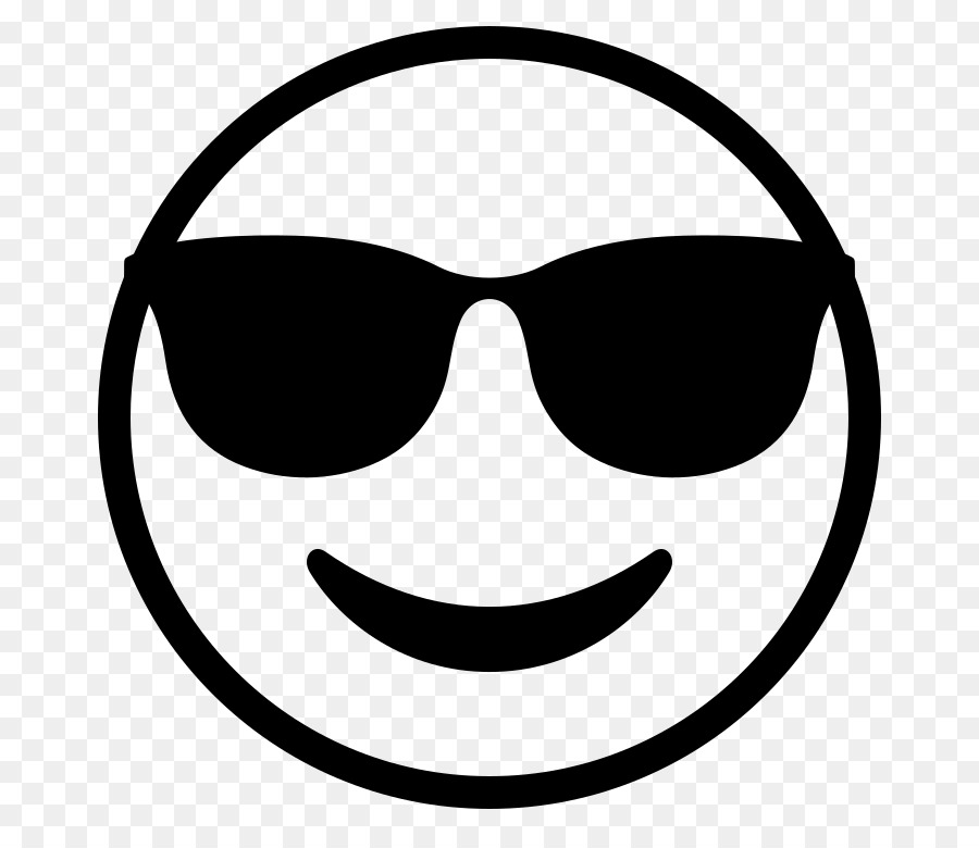 Emoji sunglasses emoticon.