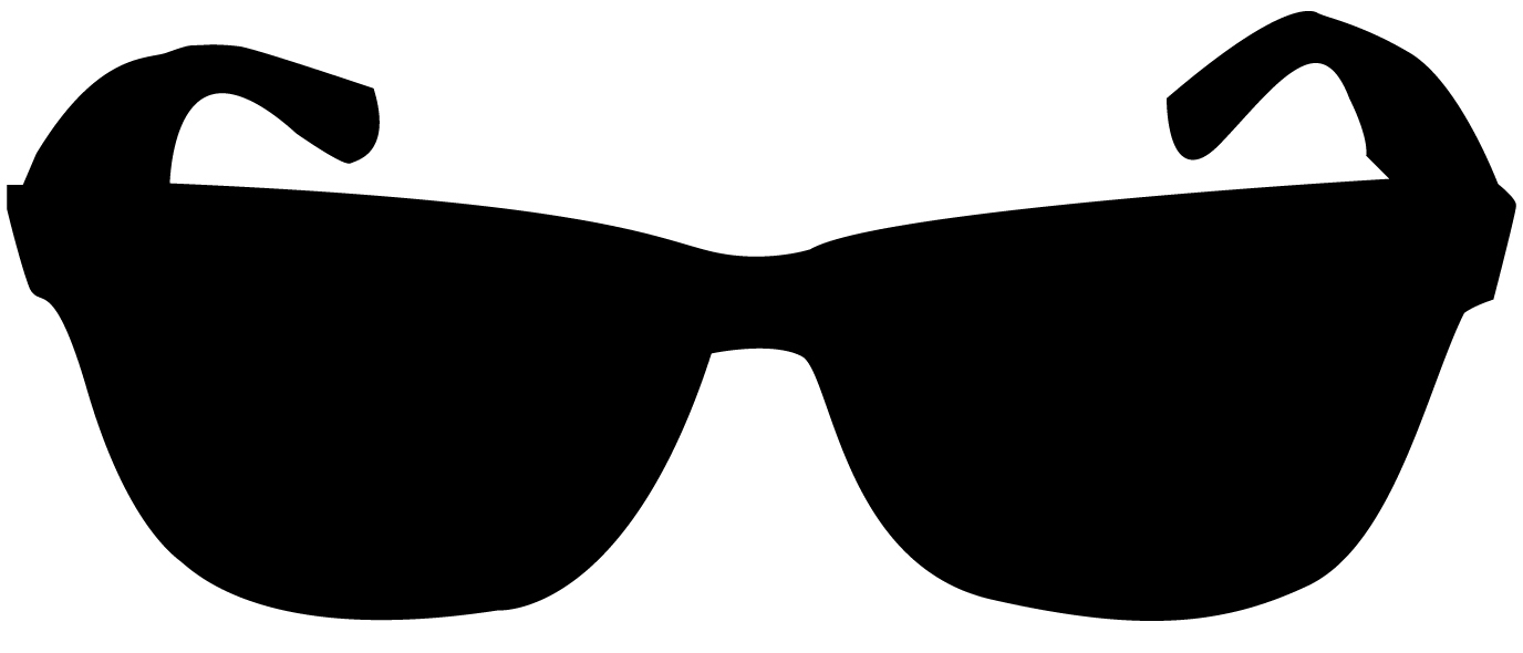 Black sunglasses clipart.