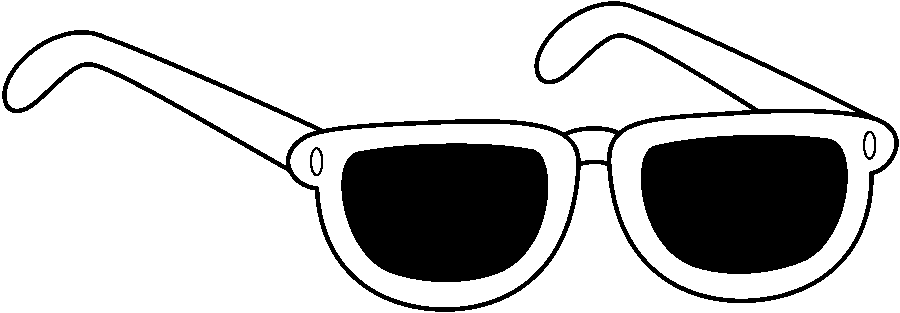 Sunglasses clipart black and white free