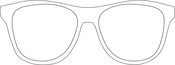 Sunglasses cartoon clipart.