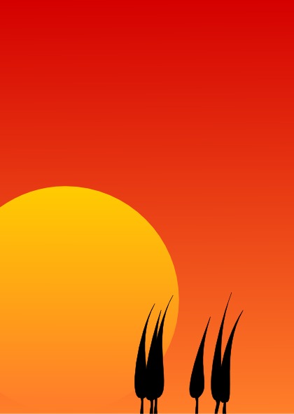 Sunset Background Clip Art at Clker