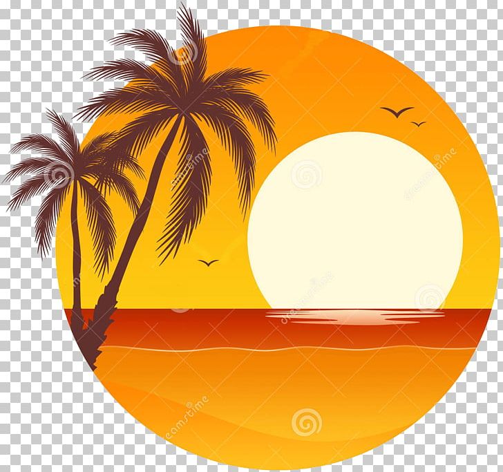 Sunset png clipart.
