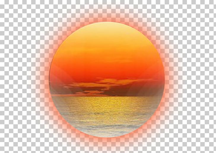 Atmosphere Sky Circle , Sunrise effect, sunset and water PNG