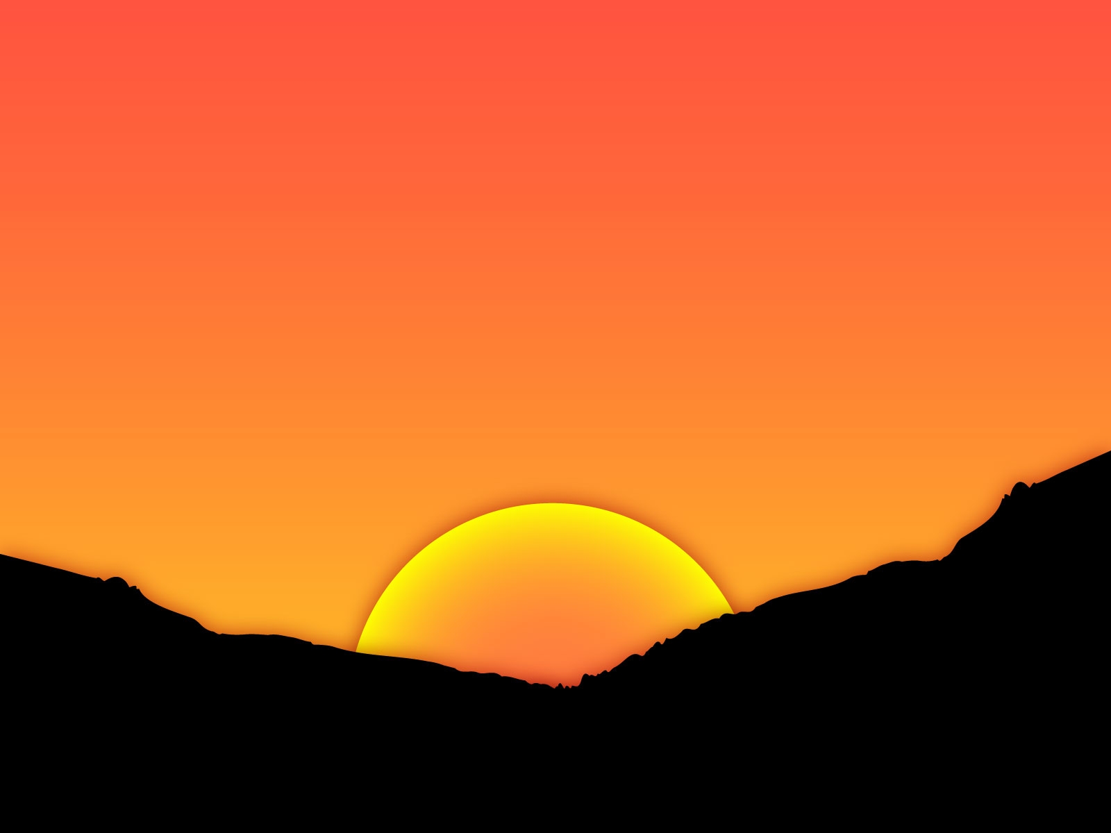 Evening Clipart sunset