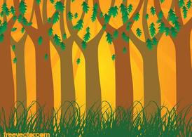 Free Sunset Forests Clipart and Vector Graphics