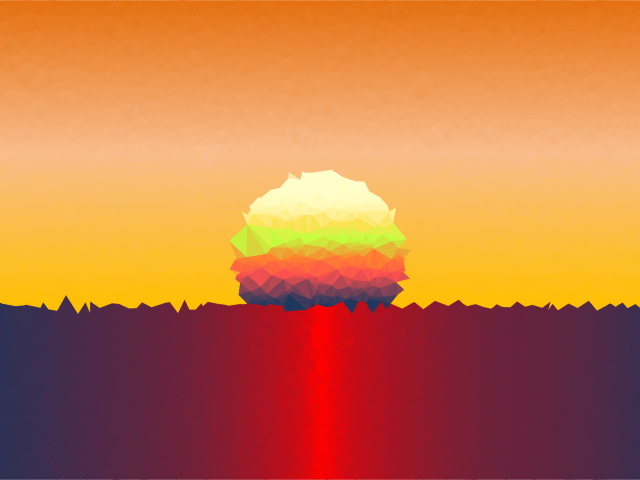 Sunset clipart simple.
