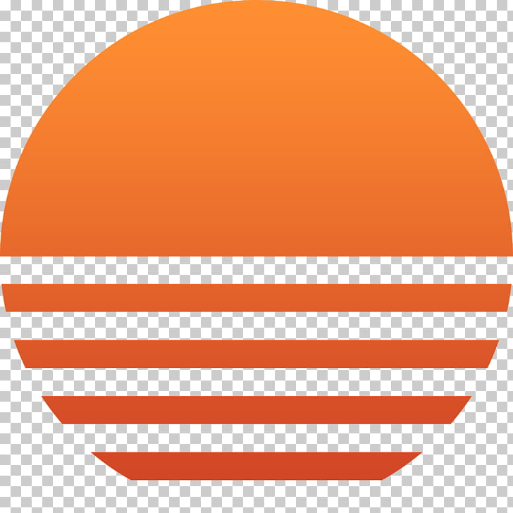 Sunset Photography , Sun Rays, round orange logo PNG clipart