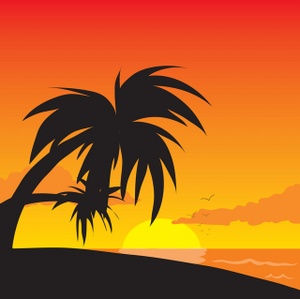 Free Tropical Sunset Cliparts, Download Free Clip Art, Free