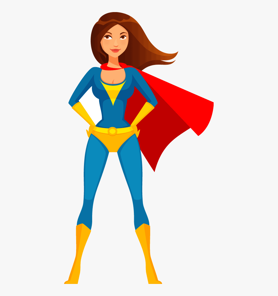 Woman Superhero Clipart