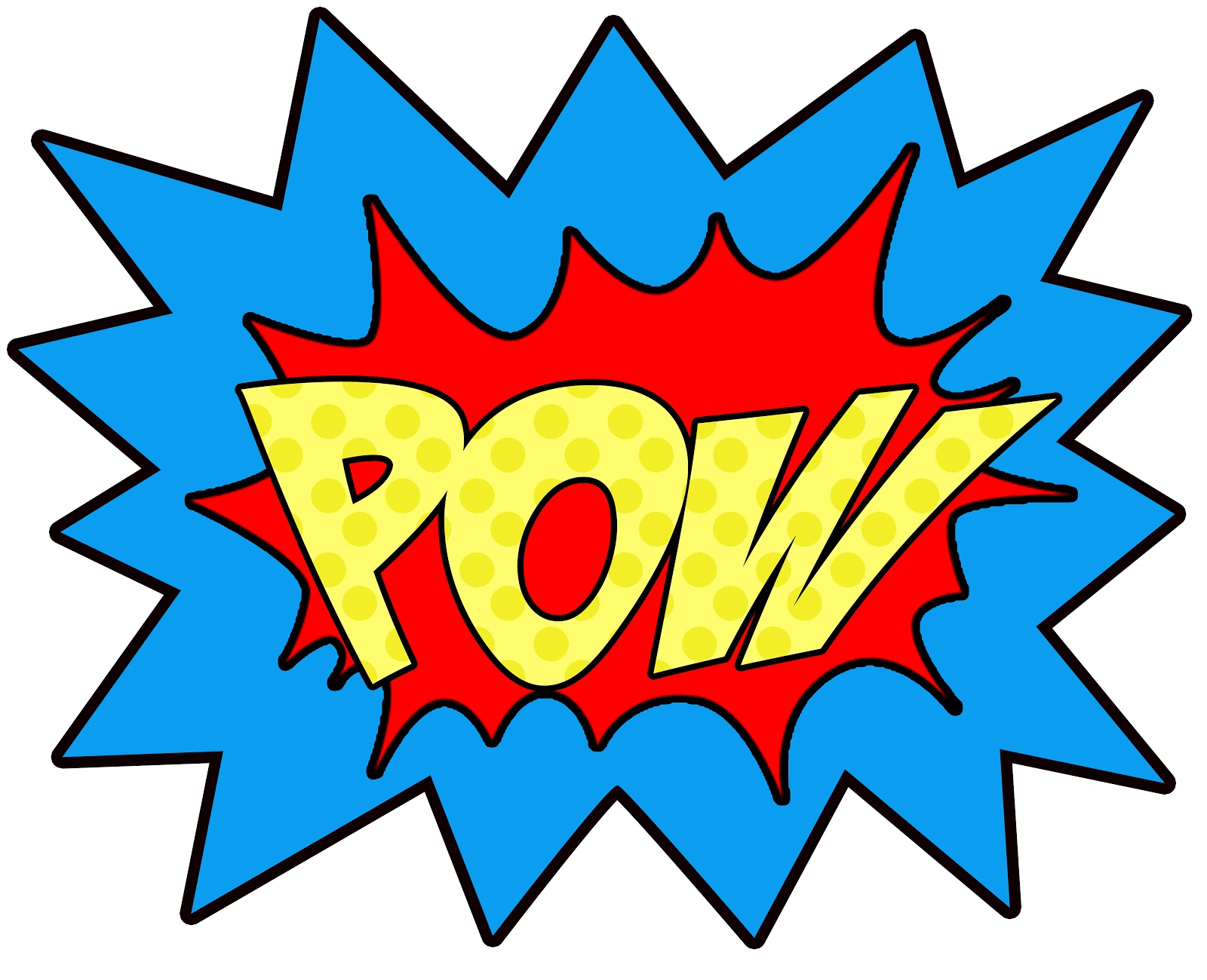 superhero clipart free pow