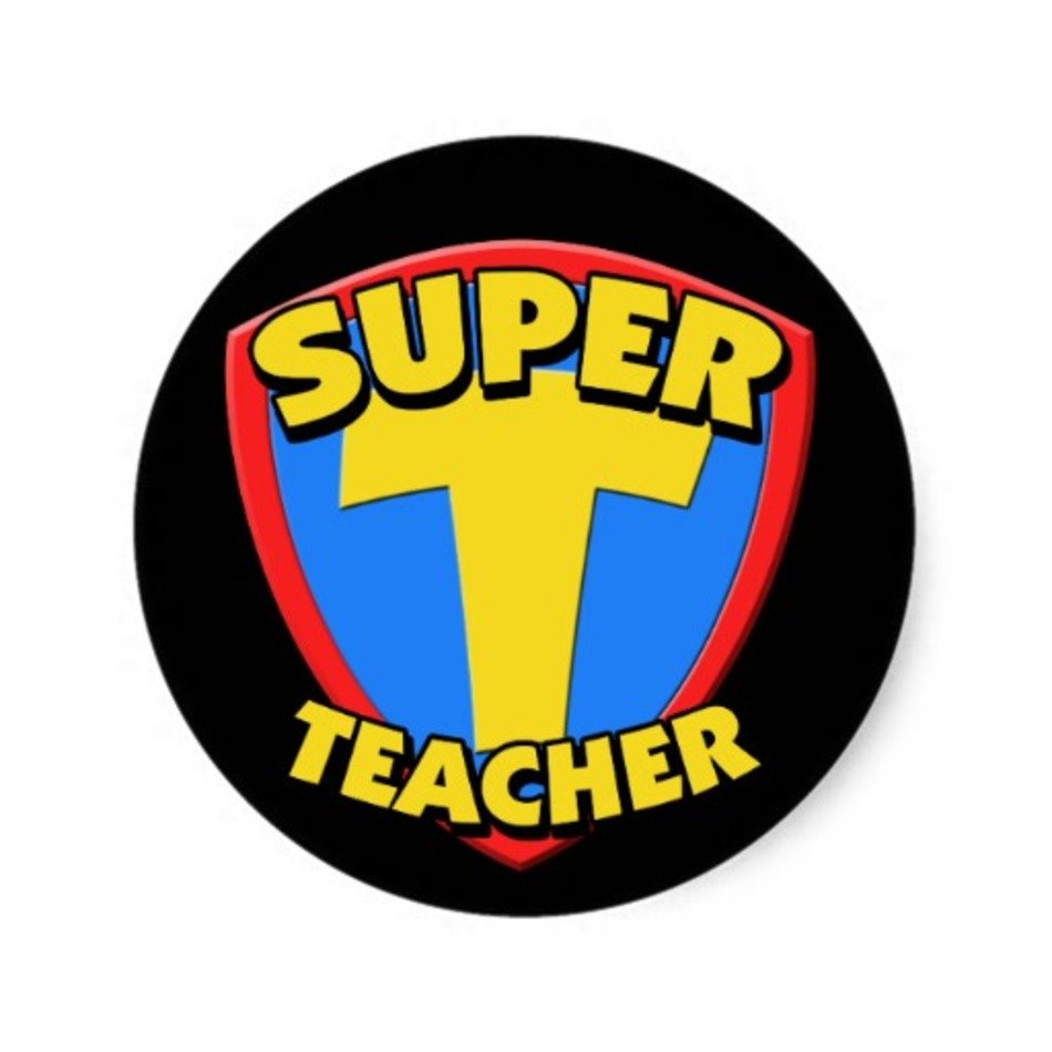 Teacher Superhero Clip Art free image