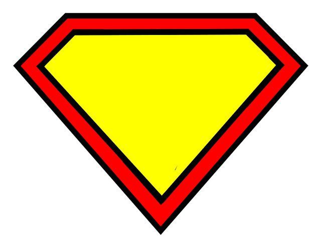 Printable superhero logo.