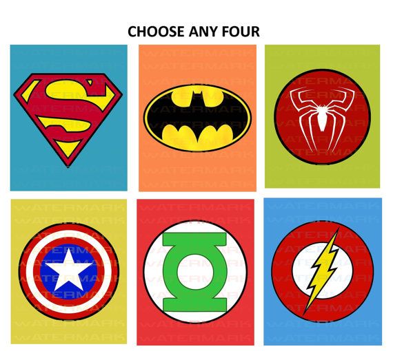 Printable Superhero Symbols Cake Ideas And Designs clipart