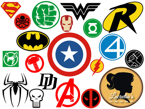 Superheroes SVG, Superhero eps, Superhero logo SVG
