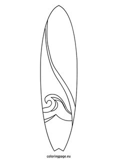 Free Surfboard Black And White Clipart, Download Free Clip