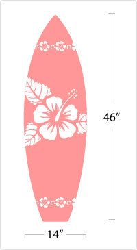 surfboard clipart floral
