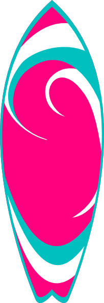 Pink Surfboard Cliparts