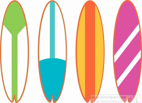 Free printable surfboard.