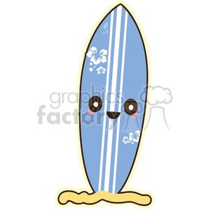 Surfboard vector clip.