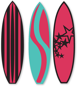 Surf boards silhoutte.
