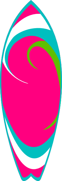 Surfing board clipart.