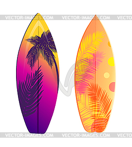 Surfboard Set Banner, Summer Holiday Theme