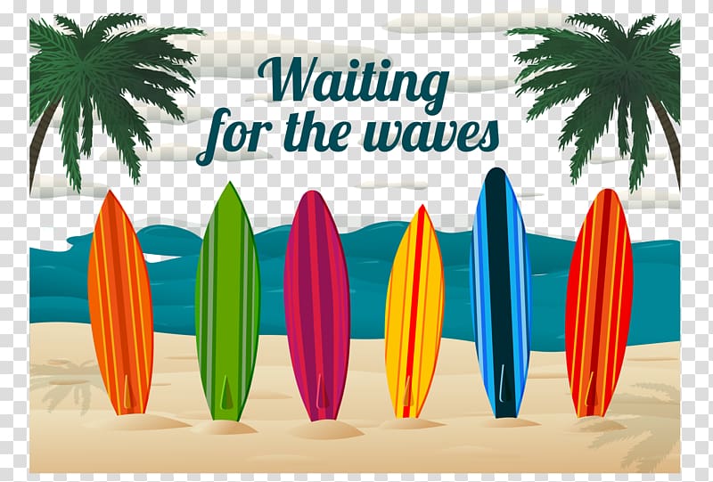 Waiting for the waves poster, Surfing Surfboard Beach