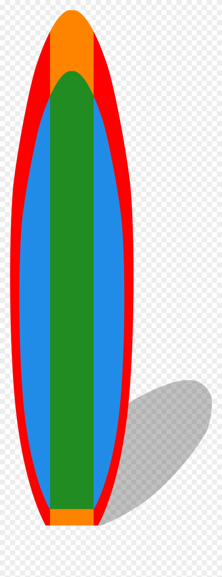 Surfboard Clipart Tropical