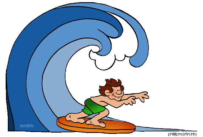 Free surfing cliparts.