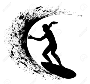 Free surfer clipart.