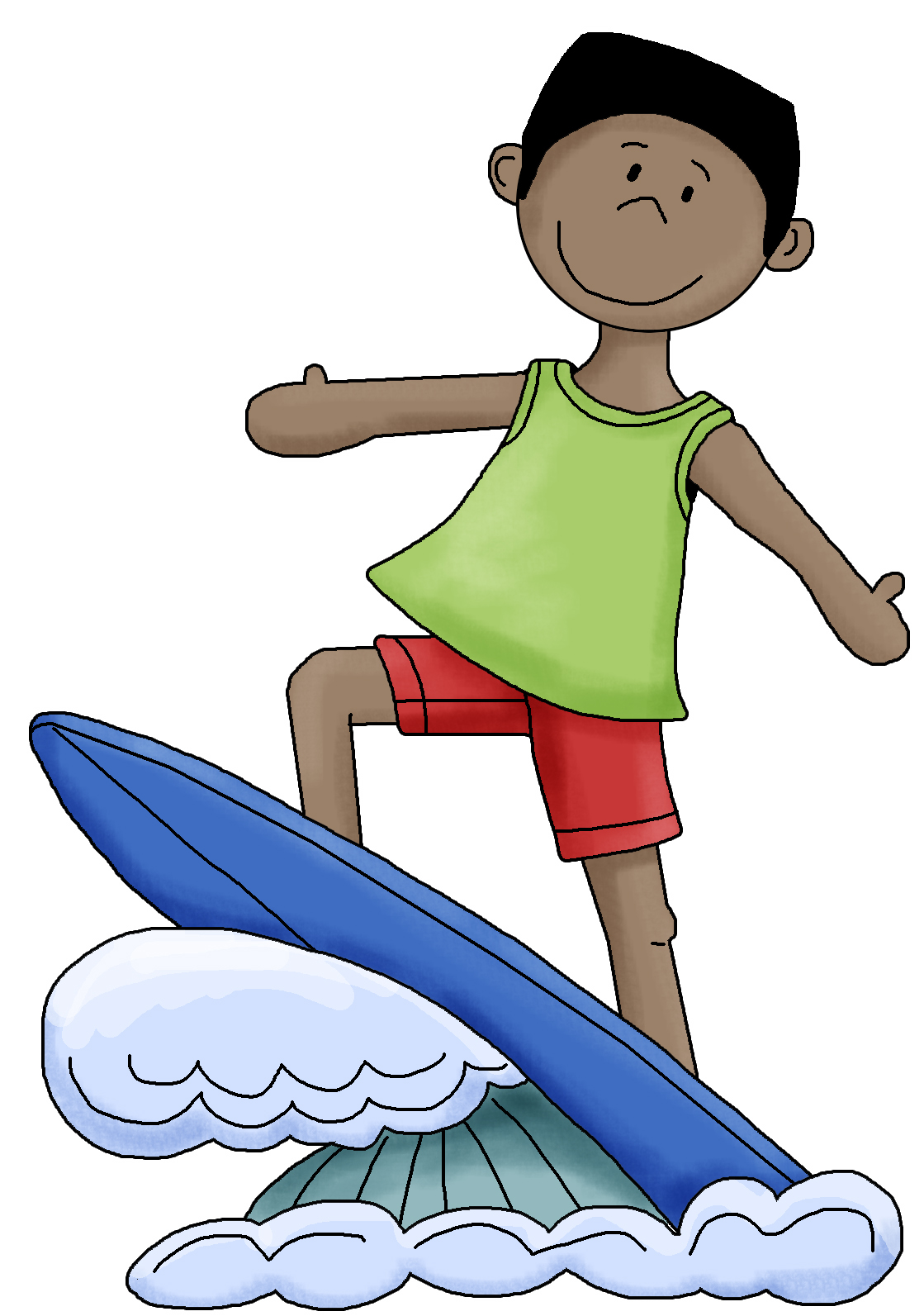 Free surfer cliparts.