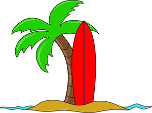 Hawaiian palm trees.
