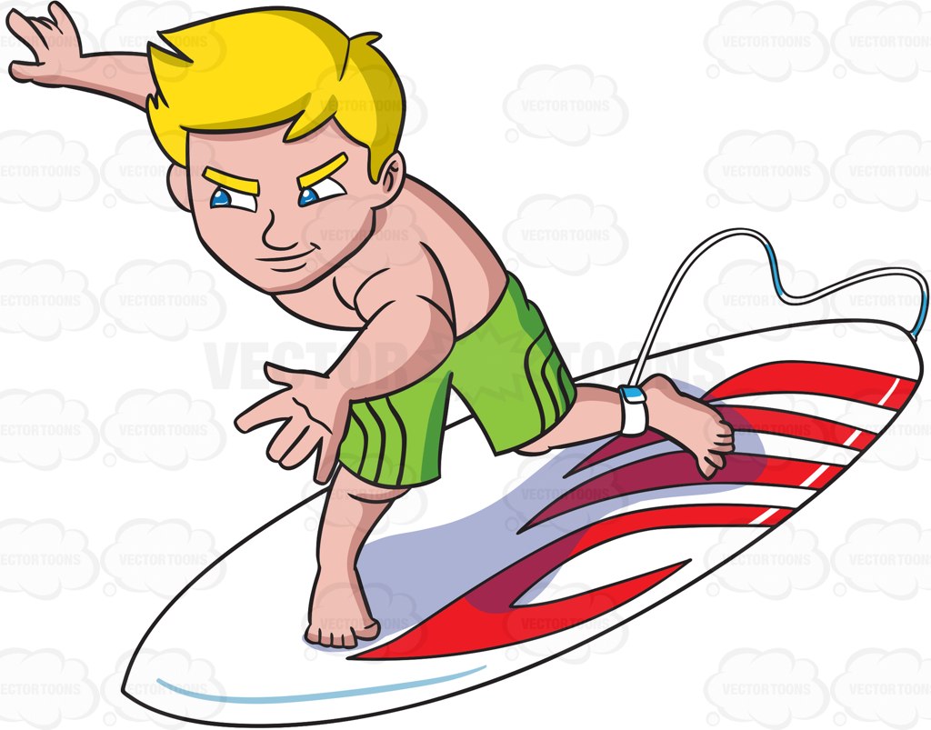 Surfer clipart free.