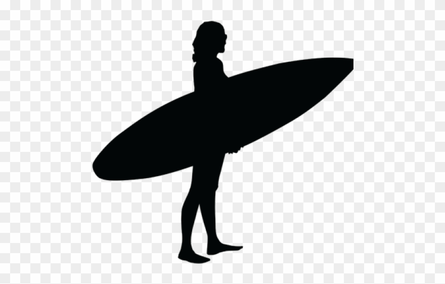 Surfer clipart female.