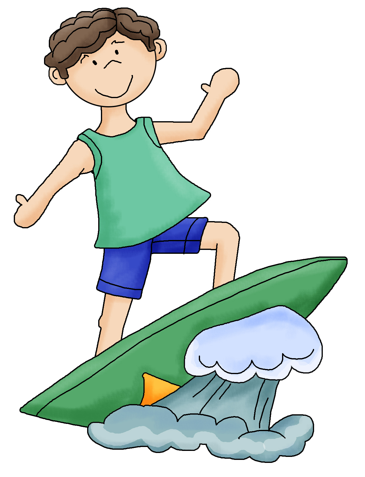 Free surfer cliparts.