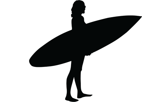 Free Surfer Silhouette Clip Art, Download Free Clip Art