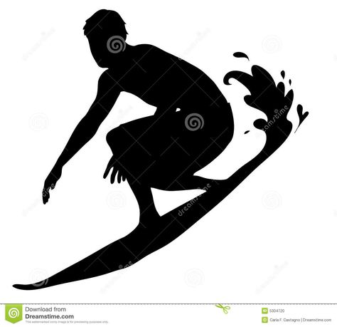 Free download surfing silhouette clipart for your creation