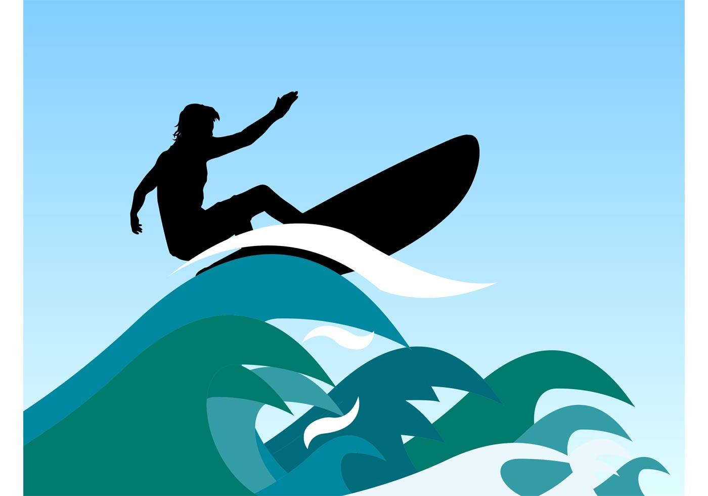 Best Surfing Drawings Simple Vector Pictures