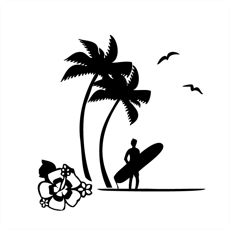Free Surfer Clipart Black And White, Download Free Clip Art